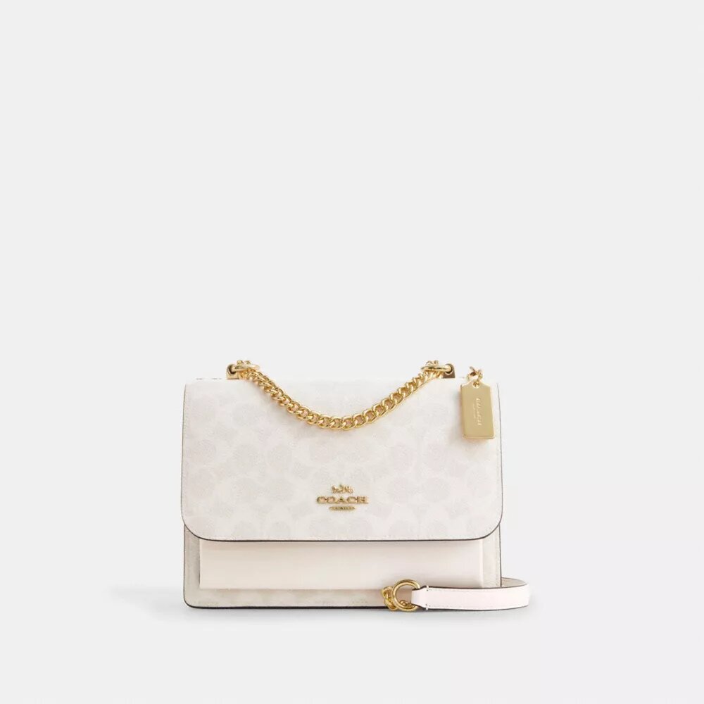 Borsa a tracolla Klare in Signature Canvas