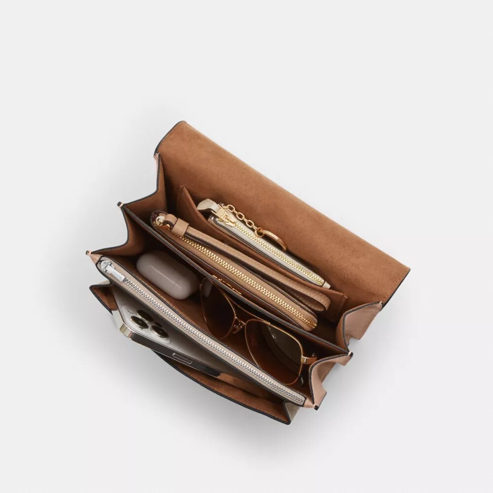 Borsa a tracolla Klare in Signature Canvas