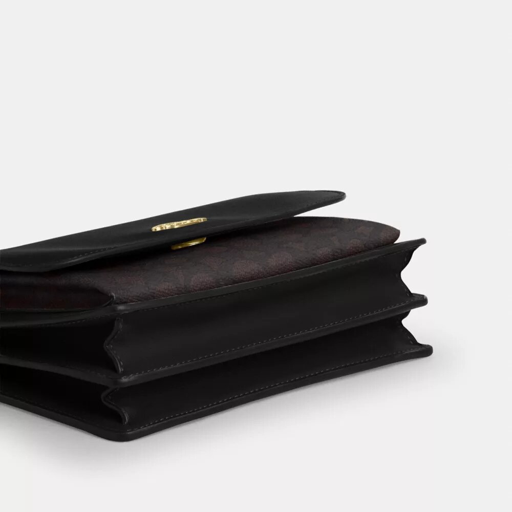 Borsa a tracolla Klare in Signature Canvas