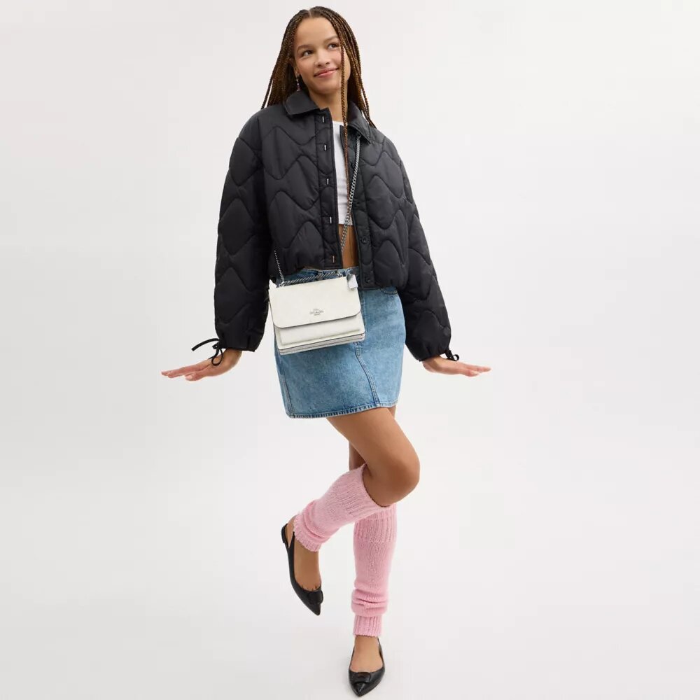 Borsa a tracolla Klare in Signature Canvas