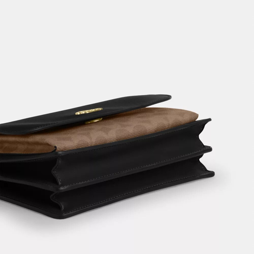 Borsa a tracolla Klare in Signature Canvas