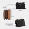 Borsa a tracolla Klare in Signature Canvas