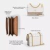 Borsa a tracolla Klare in Signature Canvas