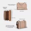 Borsa a tracolla Klare in Signature Canvas