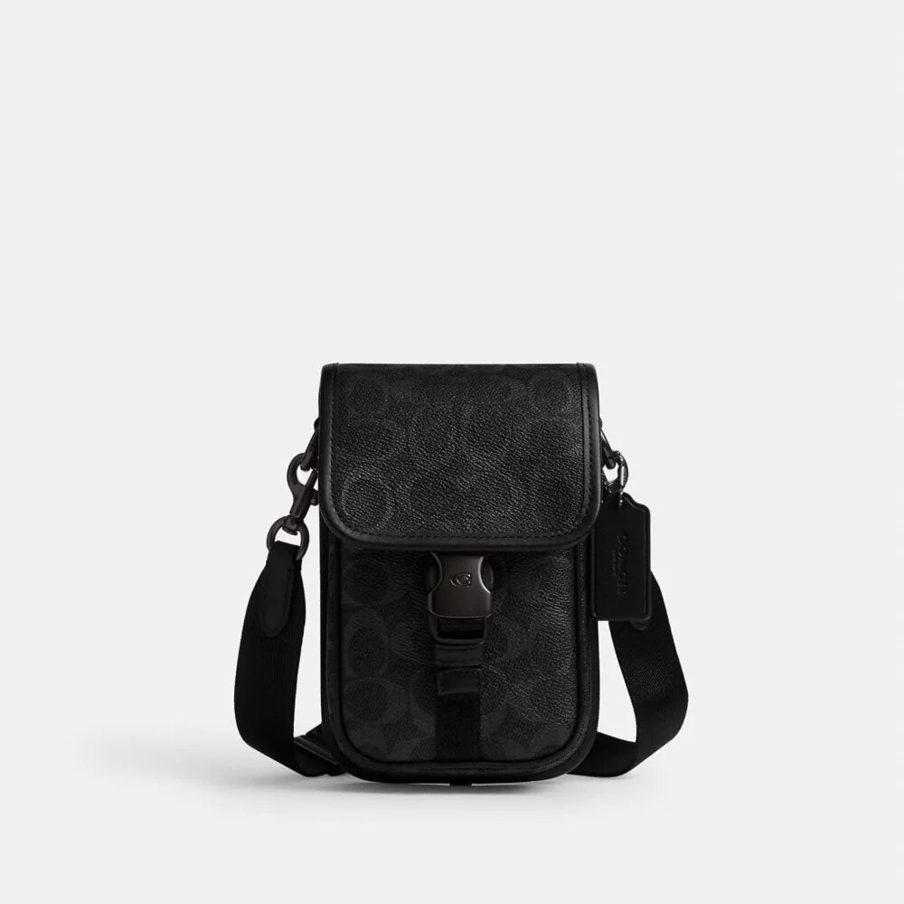 Borsa a tracolla League per telefono in Signature Canvas