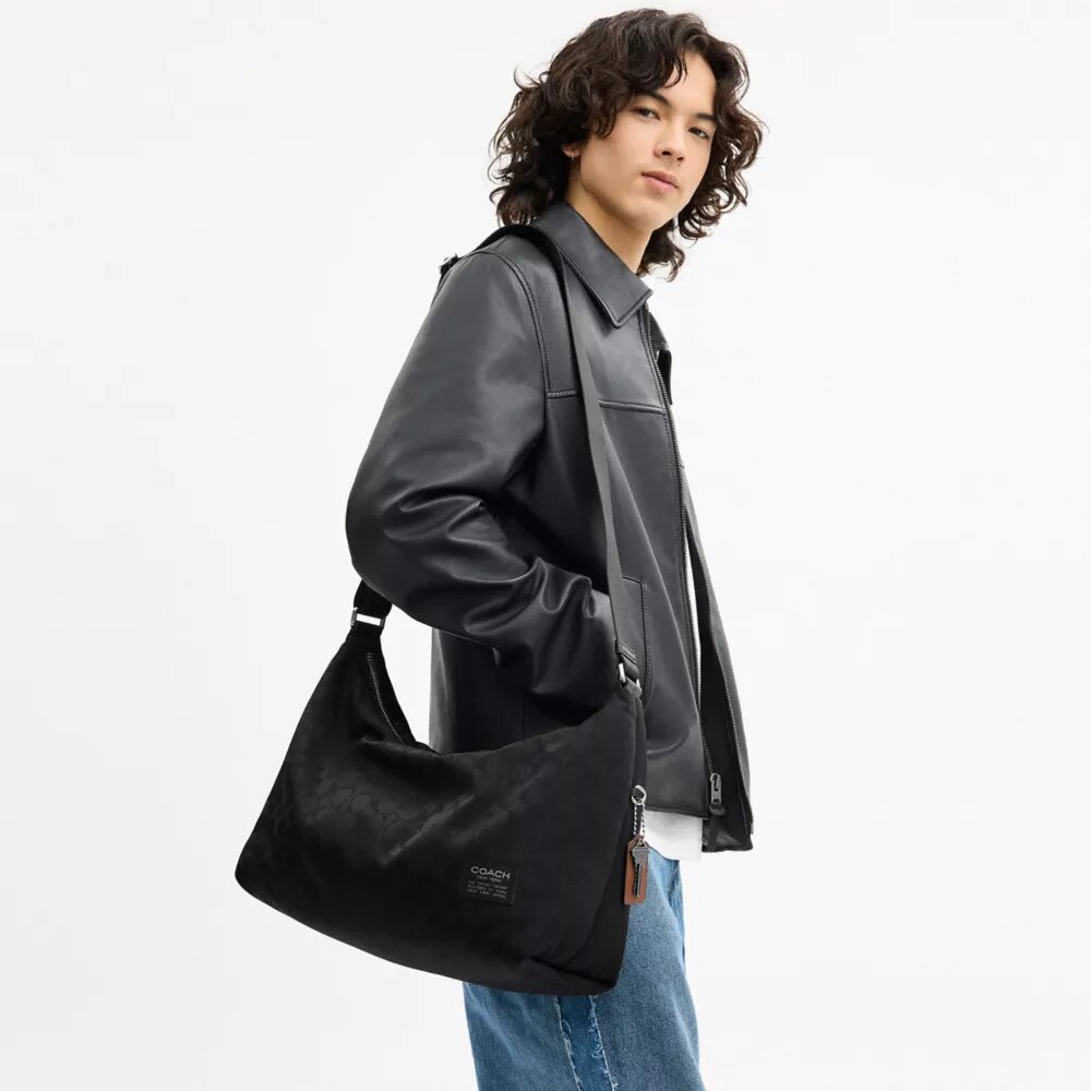 Borsa a tracolla Leo in Nylon esclusivo