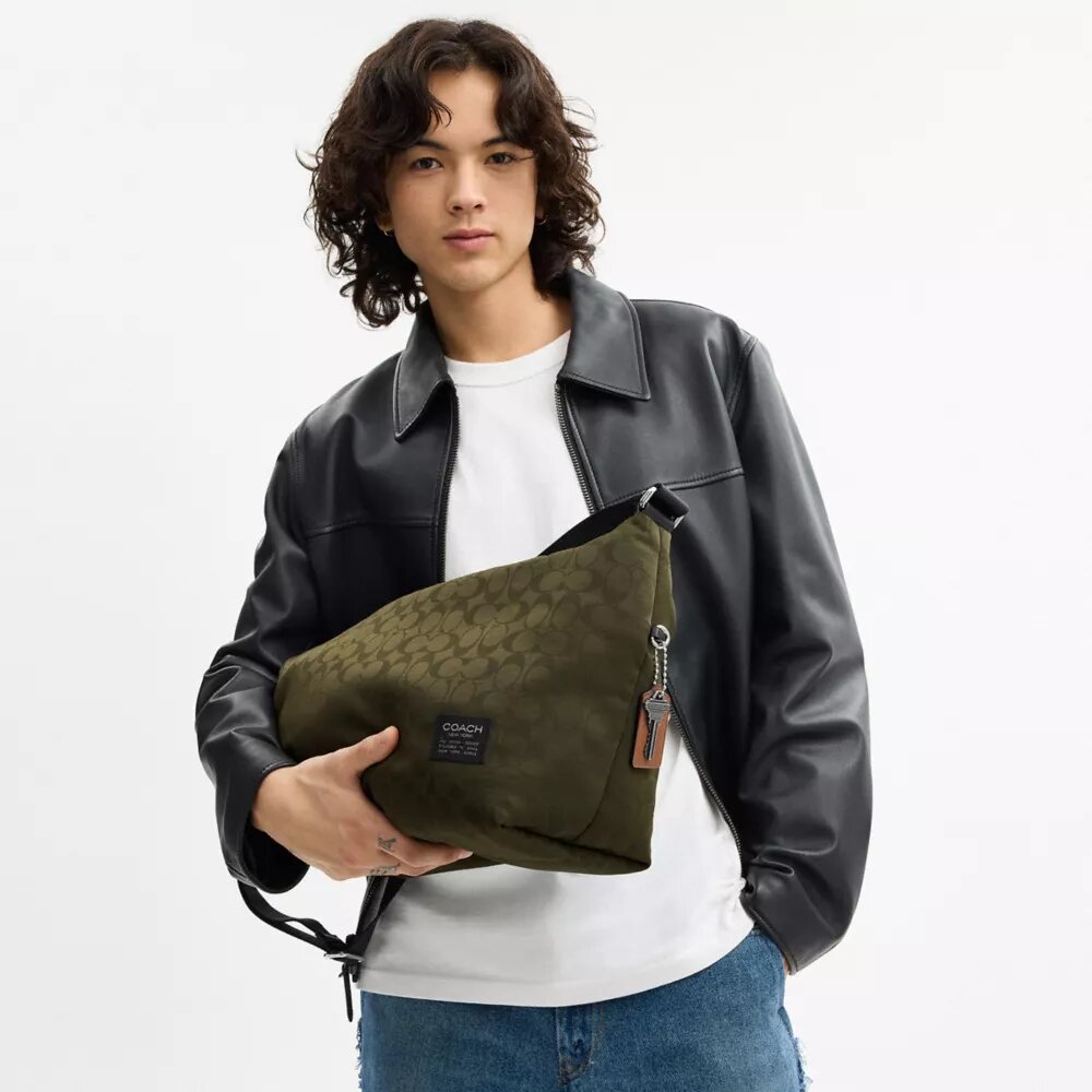 Borsa a tracolla Leo in Nylon esclusivo