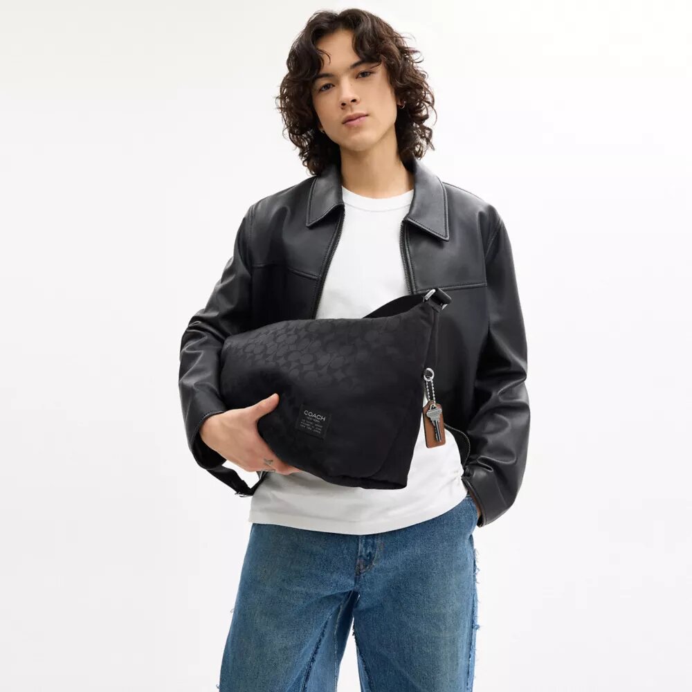 Borsa a tracolla Leo in Nylon esclusivo