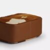 Borsa a tracolla Mini Carey in pelle di vitello con stampa bovina