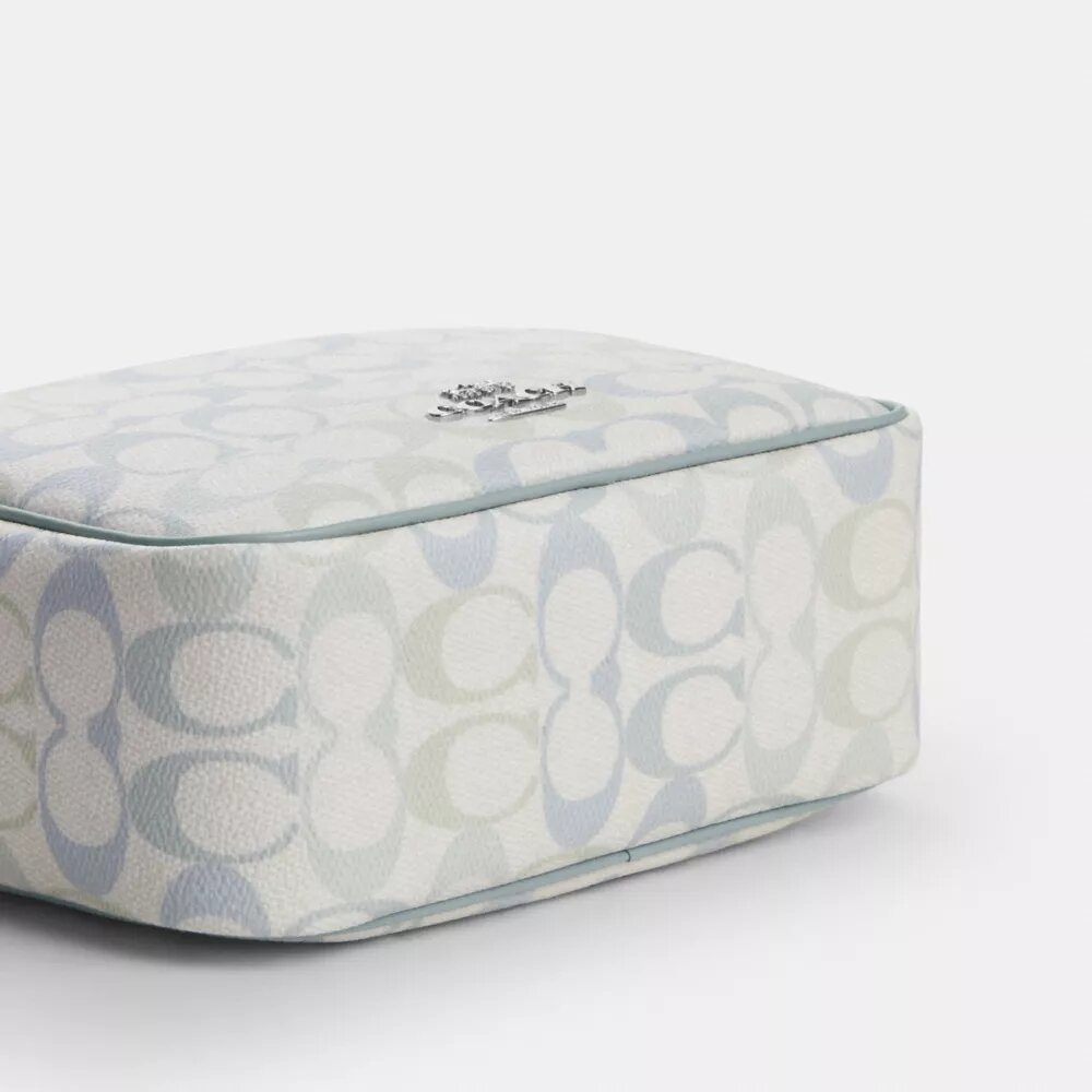Borsa a tracolla Mini Carey in Signature Canvas