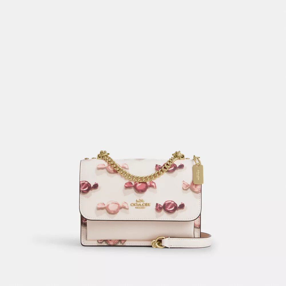 Borsa a tracolla Mini Klare con stampa Candy