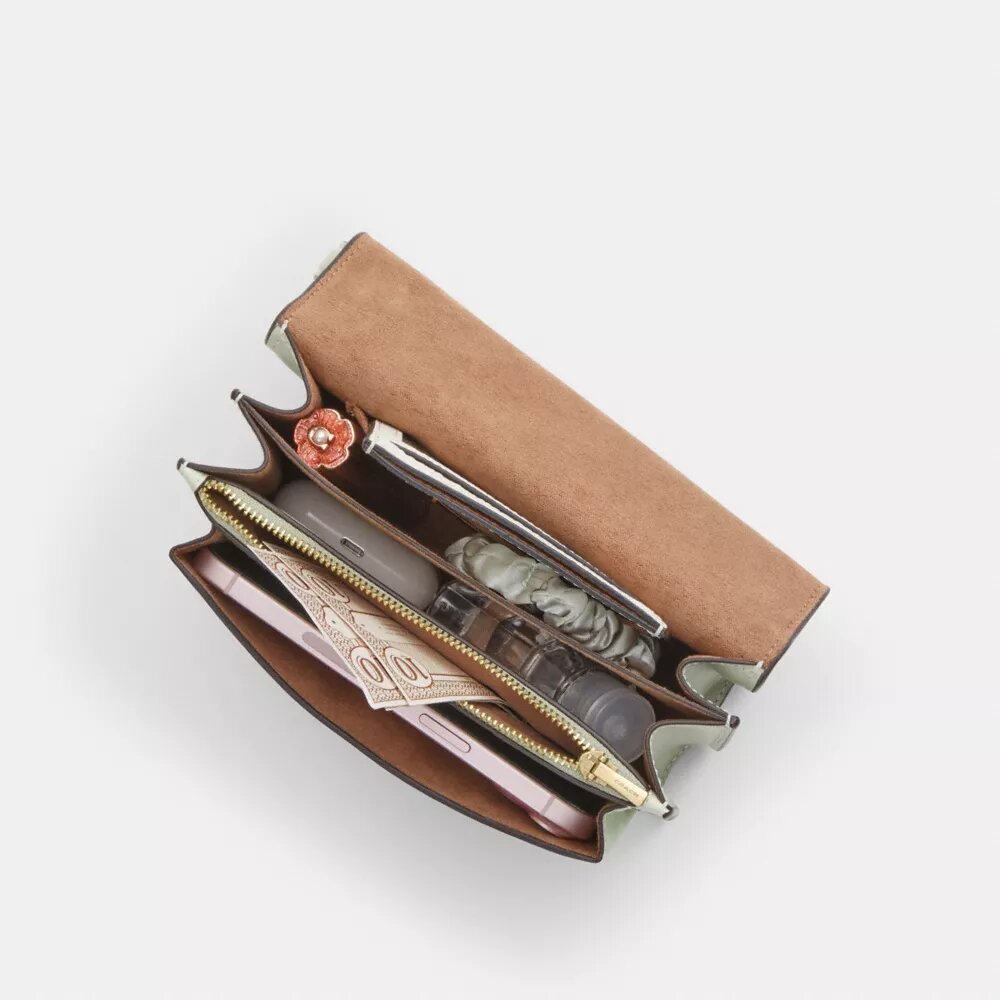 Borsa a tracolla Mini Klare con stampa floreale