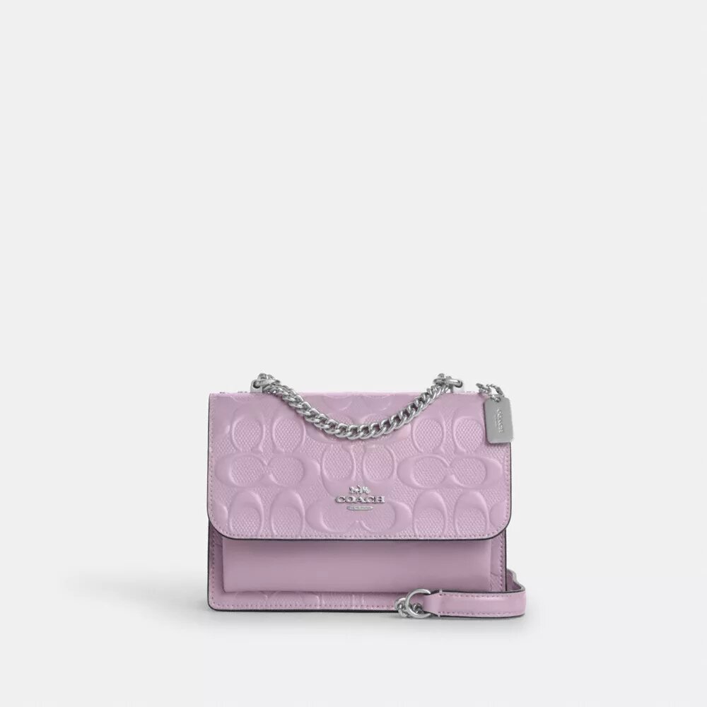 Borsa a tracolla Mini Klare in pelle firmata