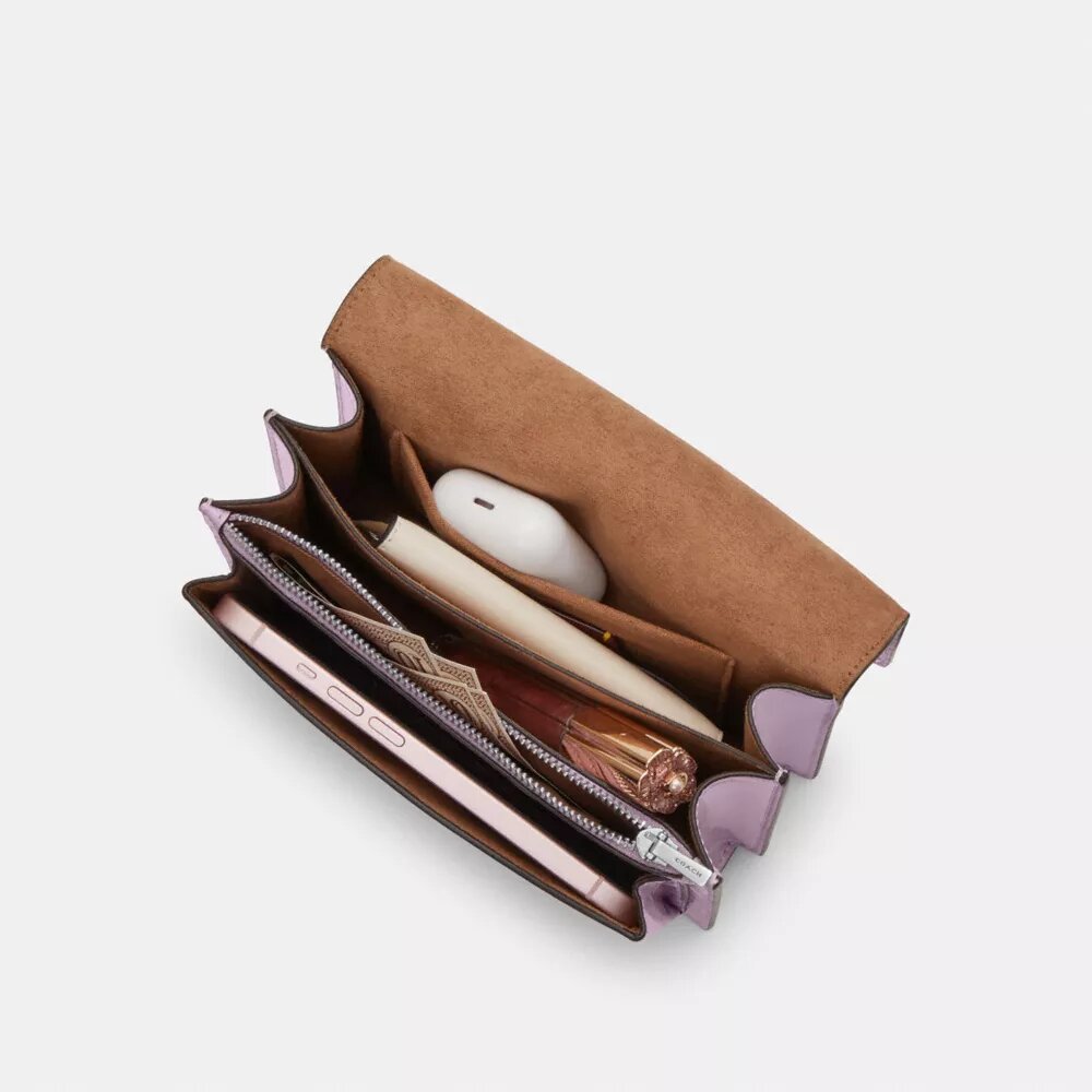 Borsa a tracolla Mini Klare in pelle firmata