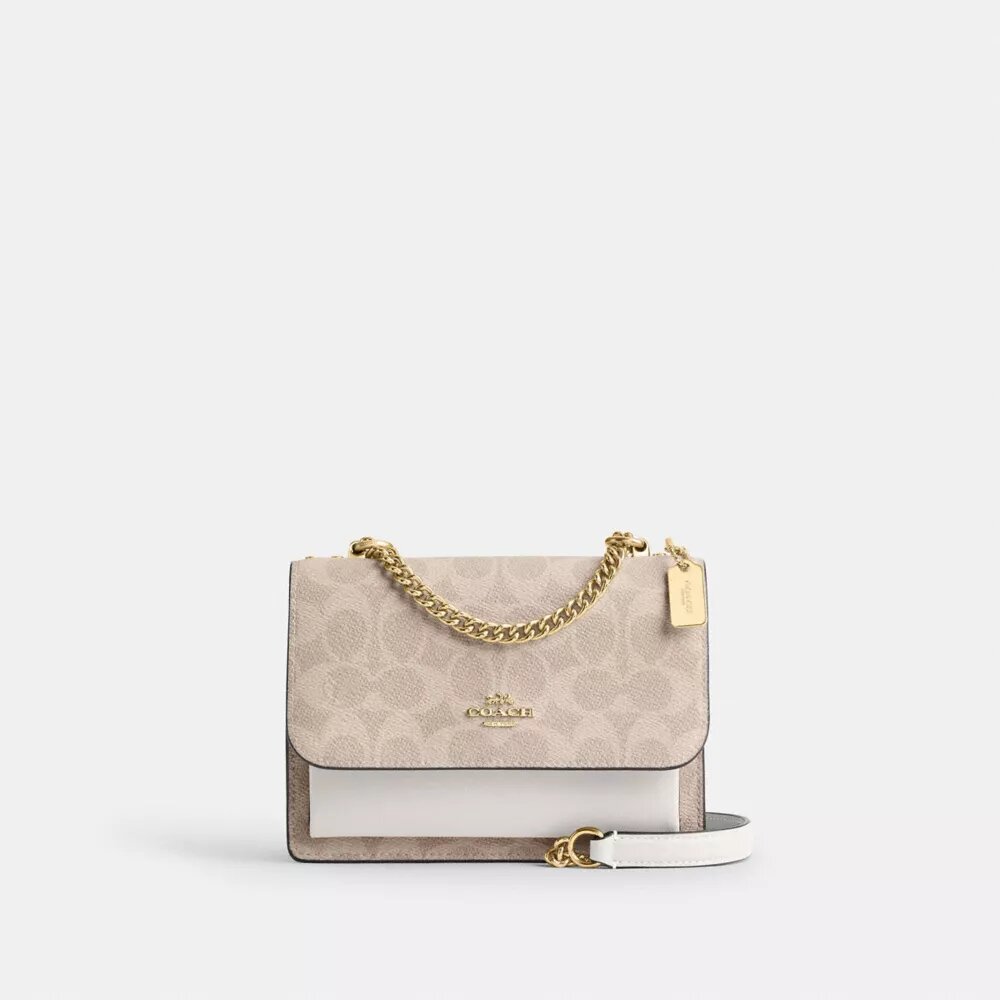 Borsa a tracolla Mini Klare in Signature Canvas