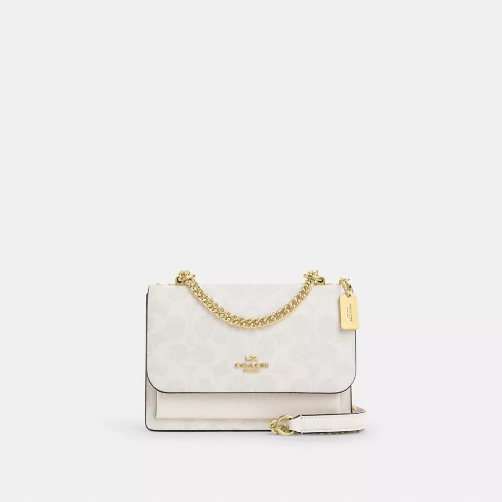 Borsa a tracolla Mini Klare in Signature Canvas