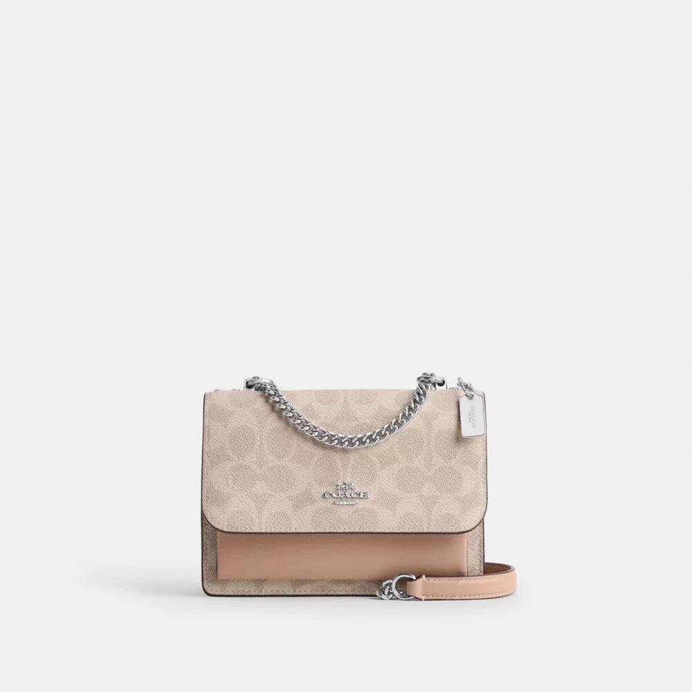 Borsa a tracolla Mini Klare in Signature Canvas