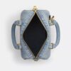 Borsa a tracolla Mini Rowan in denim "Loved" con ciondoli