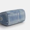 Borsa a tracolla Mini Rowan in denim "Loved" con ciondoli