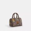 Borsa a tracolla Mini Rowan in jacquard esclusivo con ricami floreali