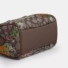Borsa a tracolla Mini Rowan in jacquard esclusivo con ricami floreali