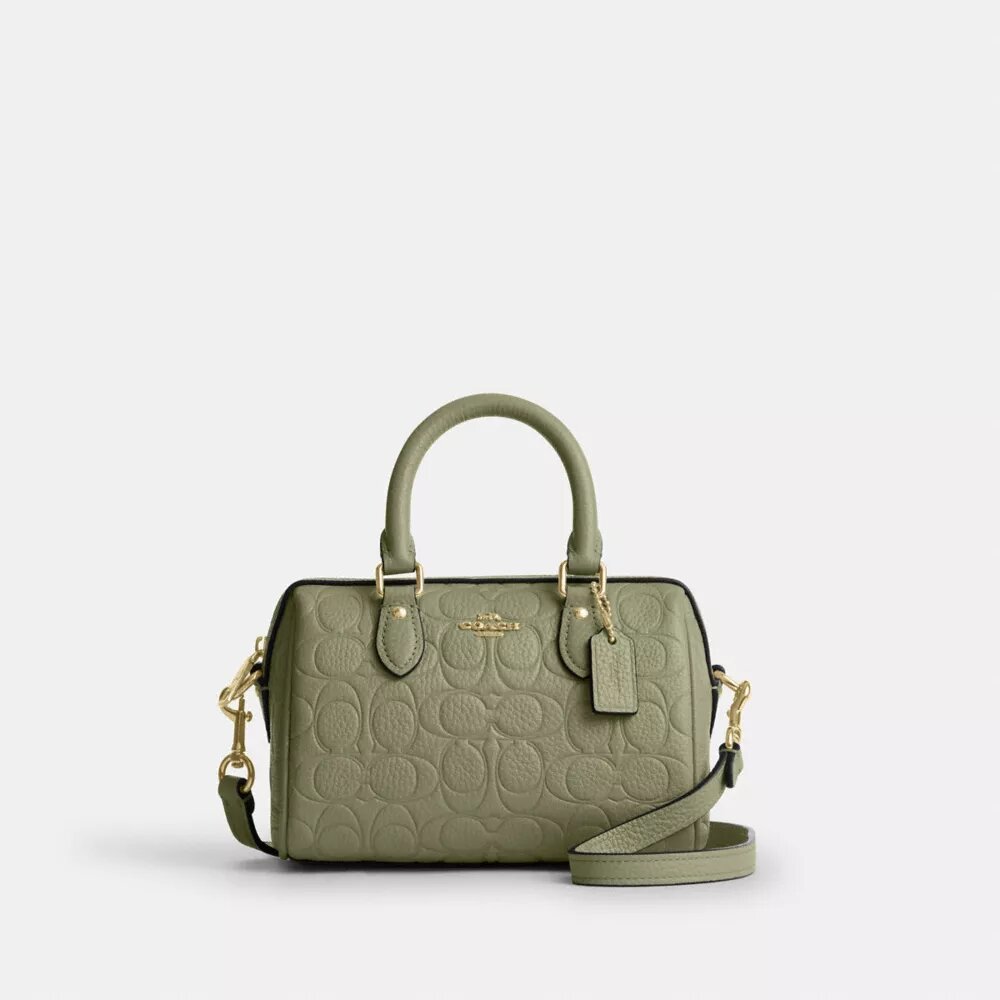 Borsa a tracolla Mini Rowan in pelle firmata
