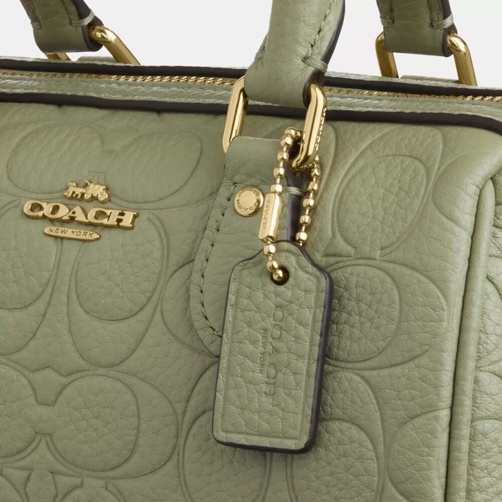 Borsa a tracolla Mini Rowan in pelle firmata