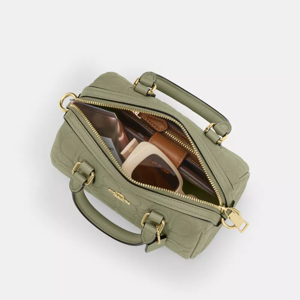 Borsa a tracolla Mini Rowan in pelle firmata
