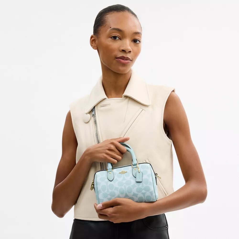 Borsa a tracolla Mini Rowan in Signature Canvas