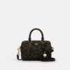 Borsa a tracolla Mini Rowan in Signature Canvas con ciondoli
