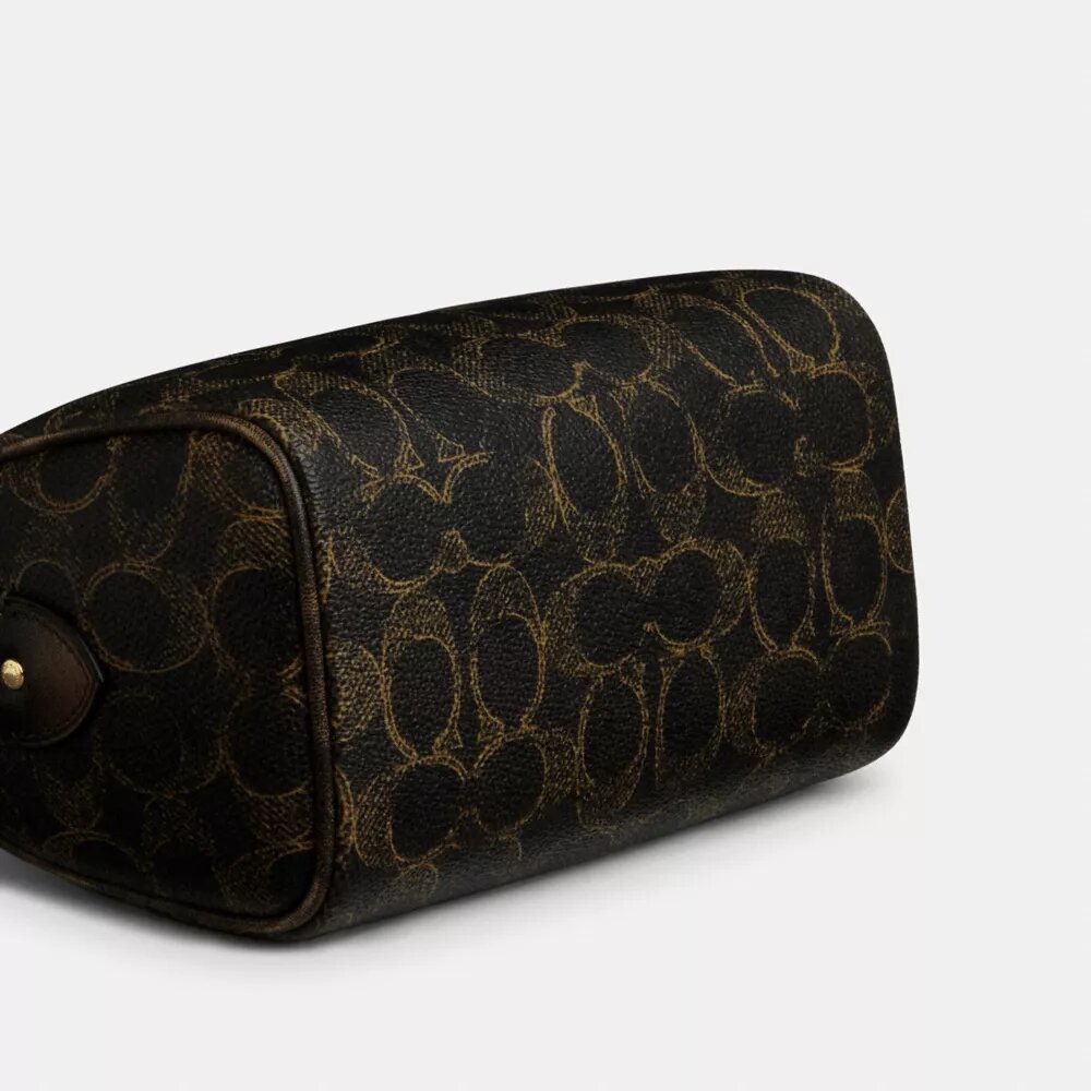 Borsa a tracolla Mini Rowan in Signature Canvas con ciondoli