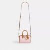 Borsa a tracolla Mini Rowan in Signature Canvas con ciondoli