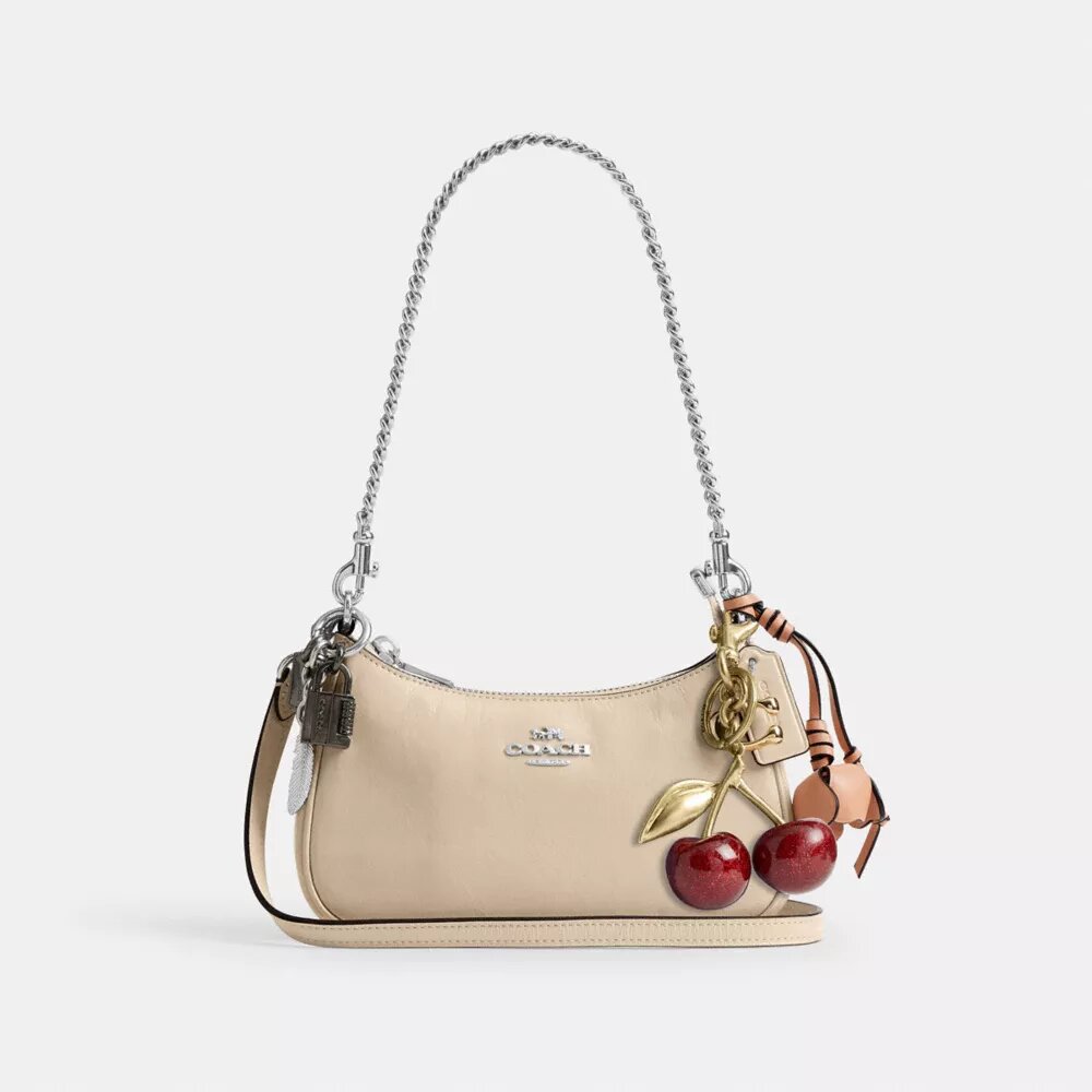 Borsa a tracolla mini Teri con ciondoli