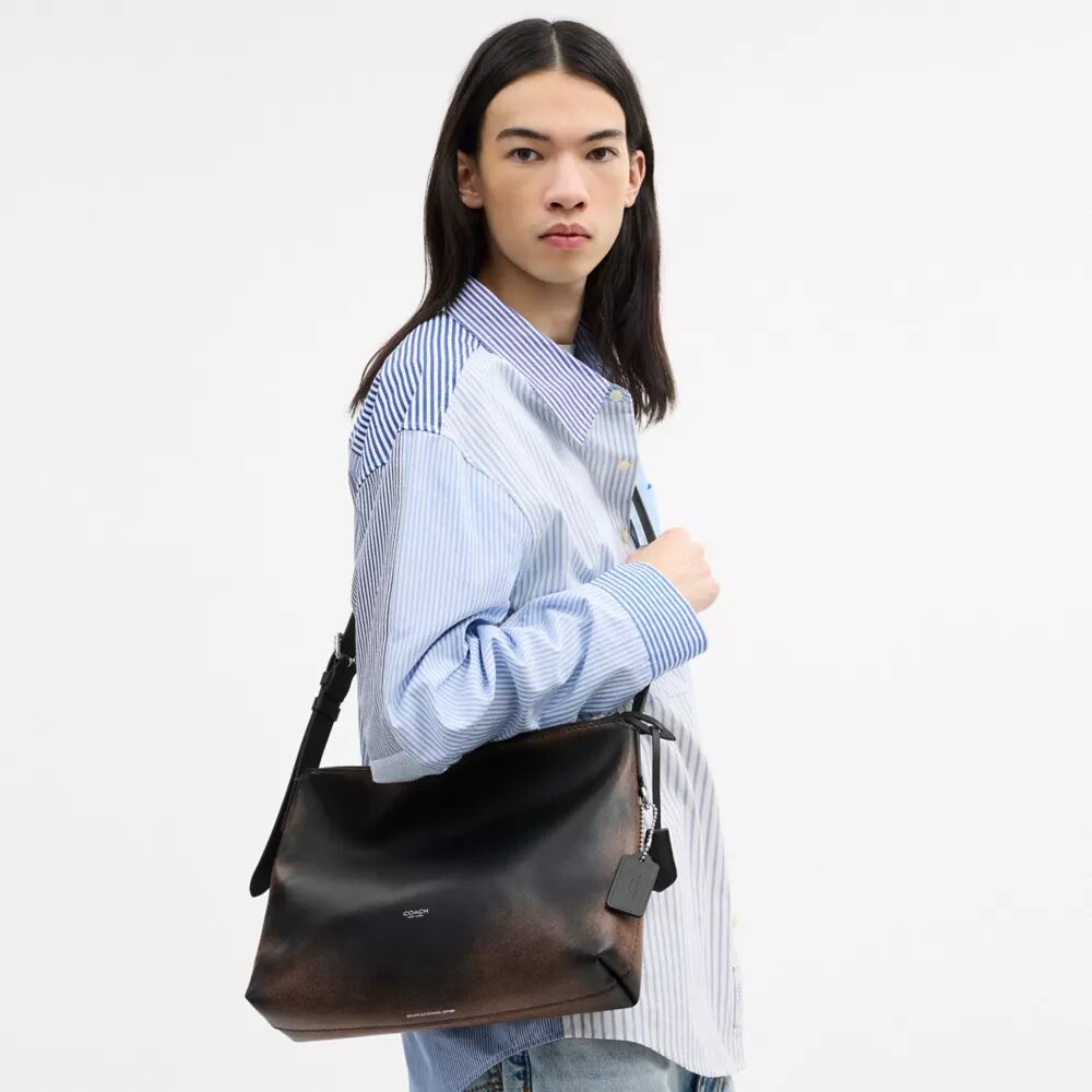 Borsa a tracolla Mott 33 in pelle invecchiata