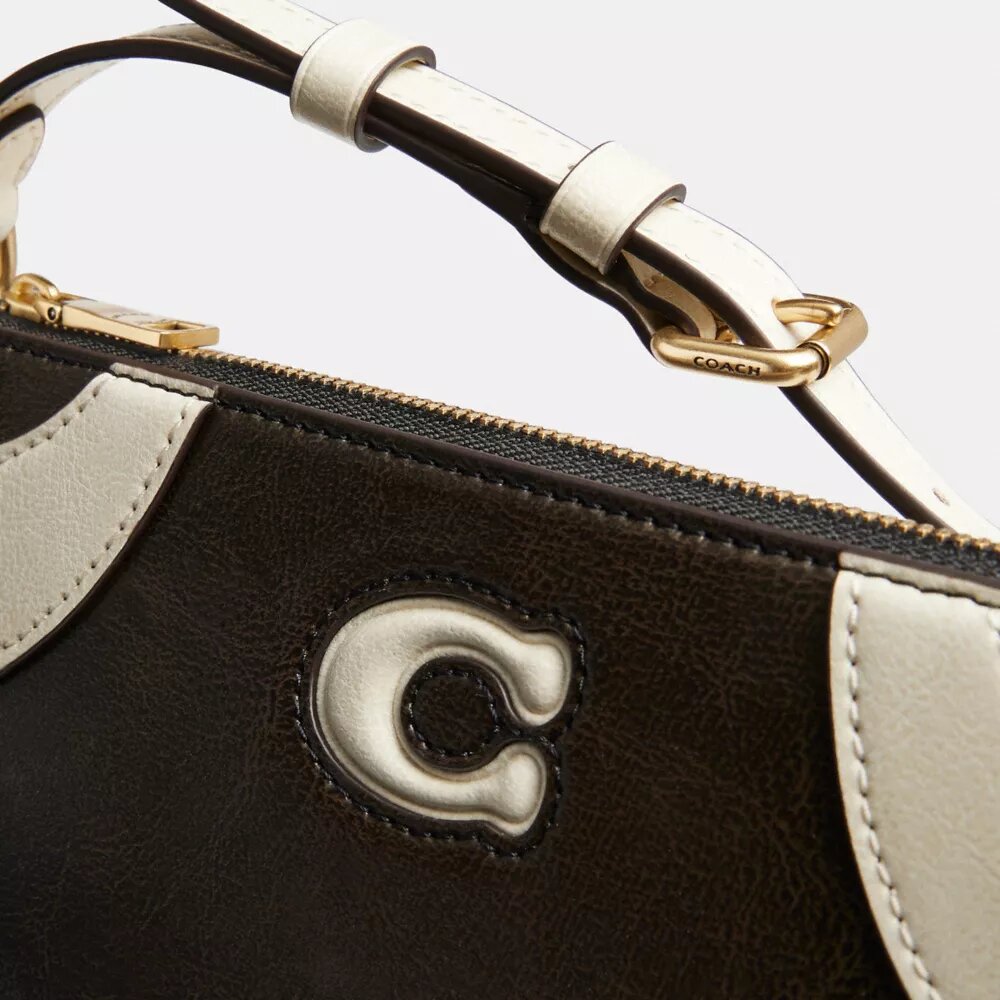 Borsa a tracolla piccola tipo bowling