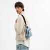 Borsa a tracolla Racer in denim Signature Loved