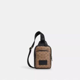 Borsa a tracolla Racer in Signature Canvas