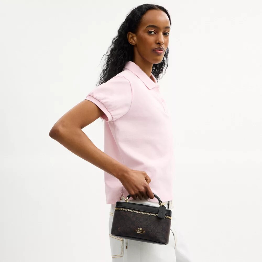 Borsa a tracolla Rainer 18 in Signature Canvas