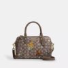 Borsa a tracolla Rowan in jacquard esclusivo con ricami floreali