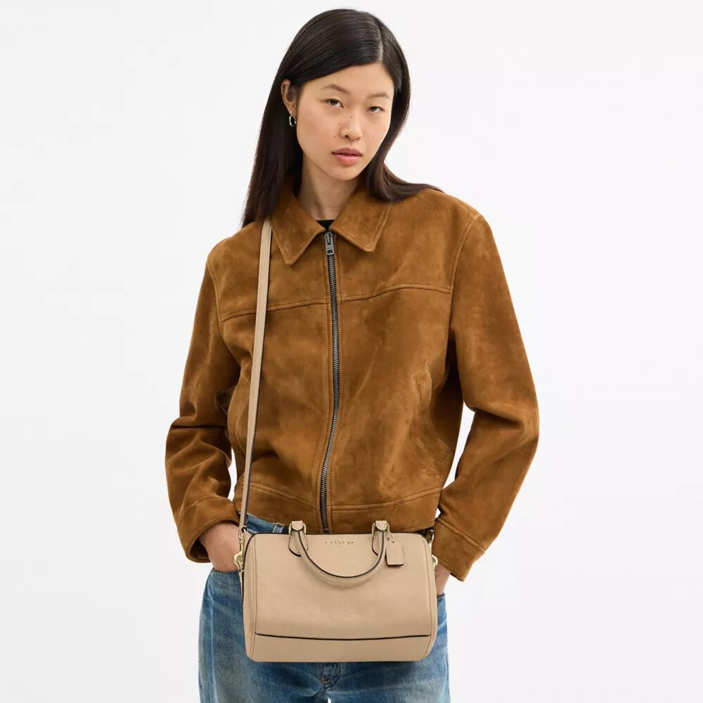Borsa a tracolla Rowan in pelle firmata
