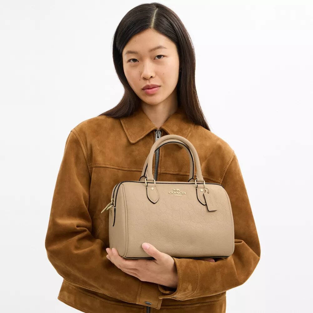 Borsa a tracolla Rowan in pelle firmata