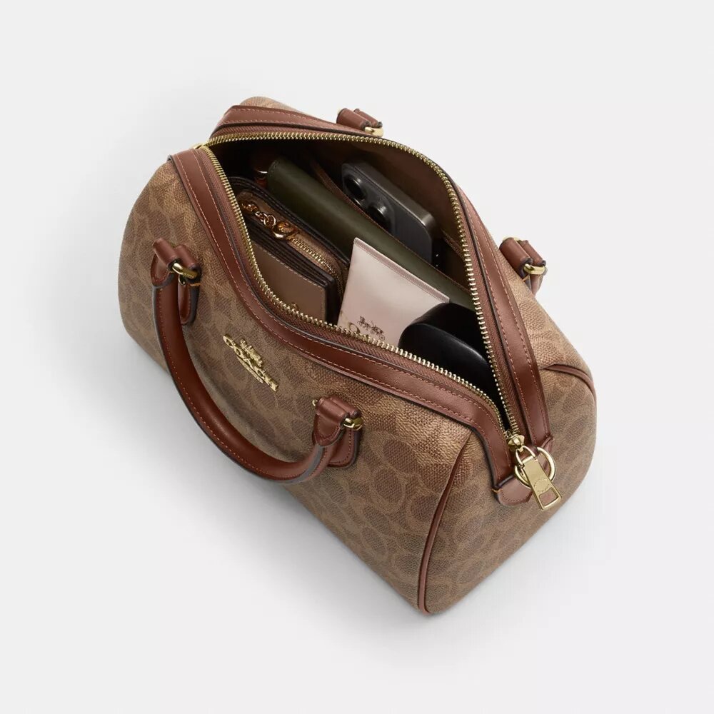 Borsa a tracolla Rowan in Signature Canvas