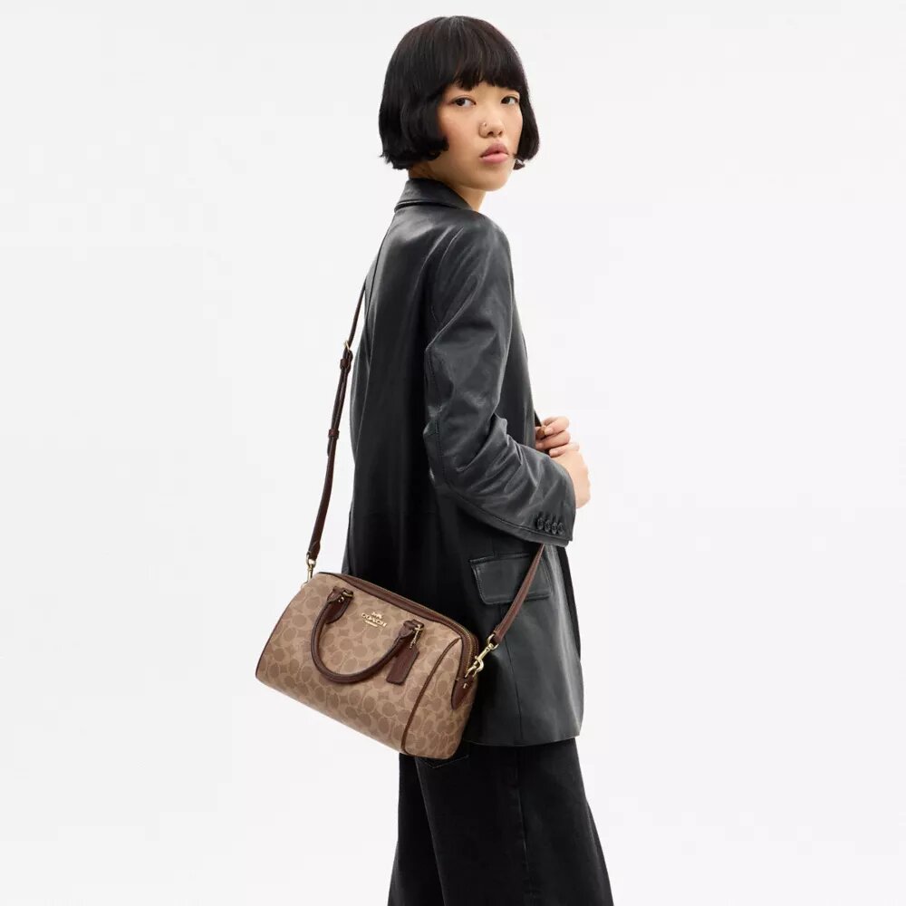 Borsa a tracolla Rowan in Signature Canvas
