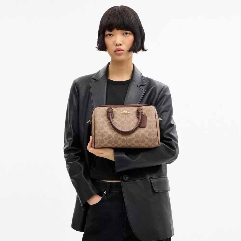 Borsa a tracolla Rowan in Signature Canvas