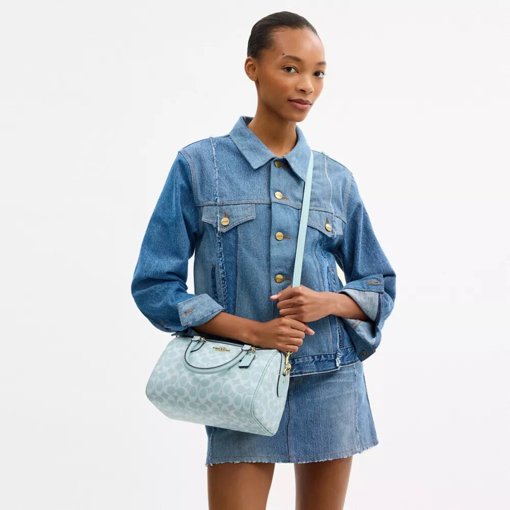 Borsa a tracolla Rowan in Signature Canvas