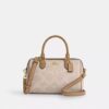 Borsa a tracolla Rowan in Signature Canvas a blocchi