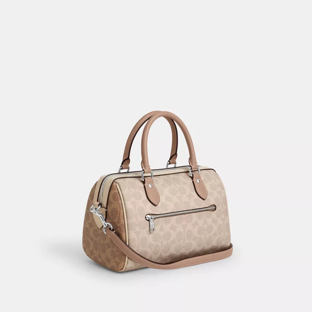 Borsa a tracolla Rowan in Signature Canvas a blocchi