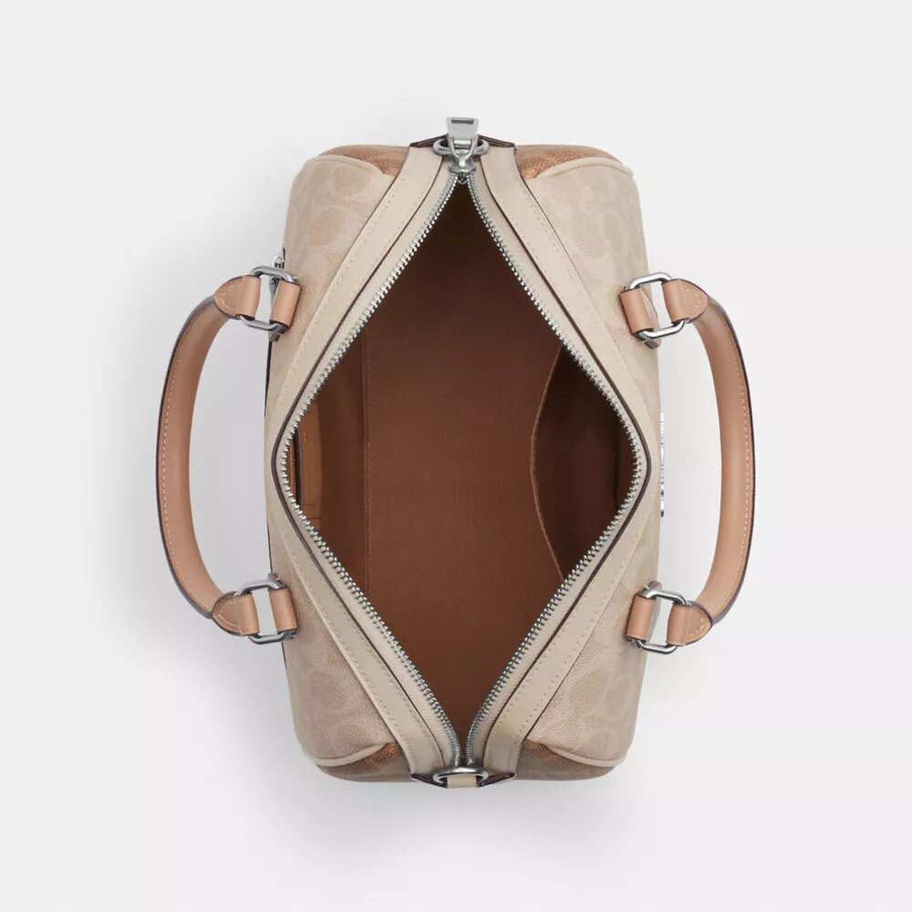 Borsa a tracolla Rowan in Signature Canvas a blocchi