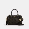 Borsa a tracolla Rowan in Signature Canvas con ciondoli
