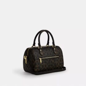 Borsa a tracolla Rowan in Signature Canvas con ciondoli